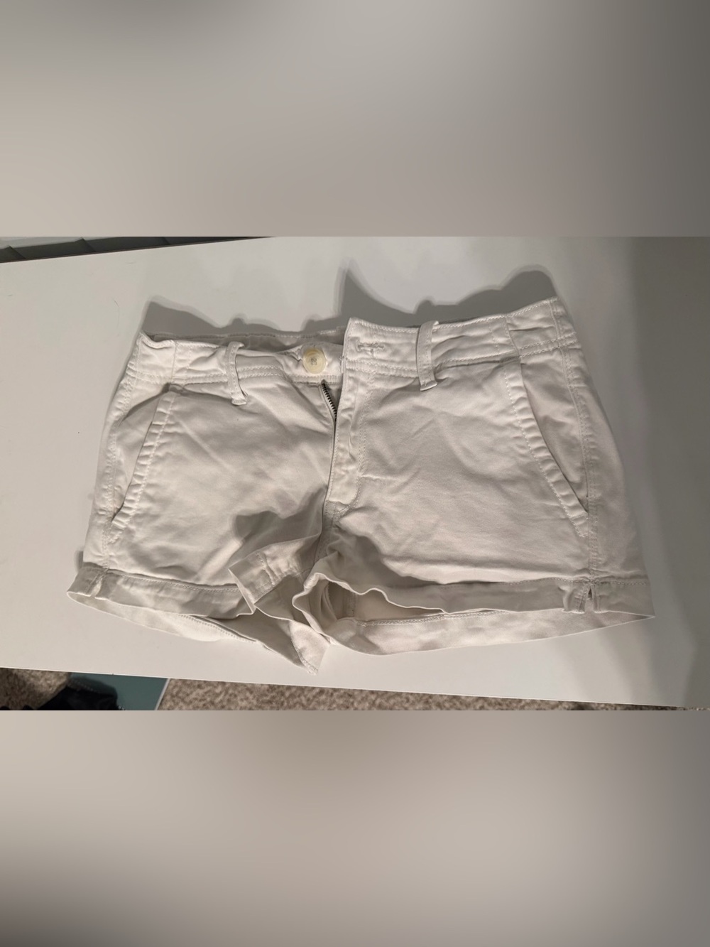 American Eagle Outfitters White Cotton Shorts